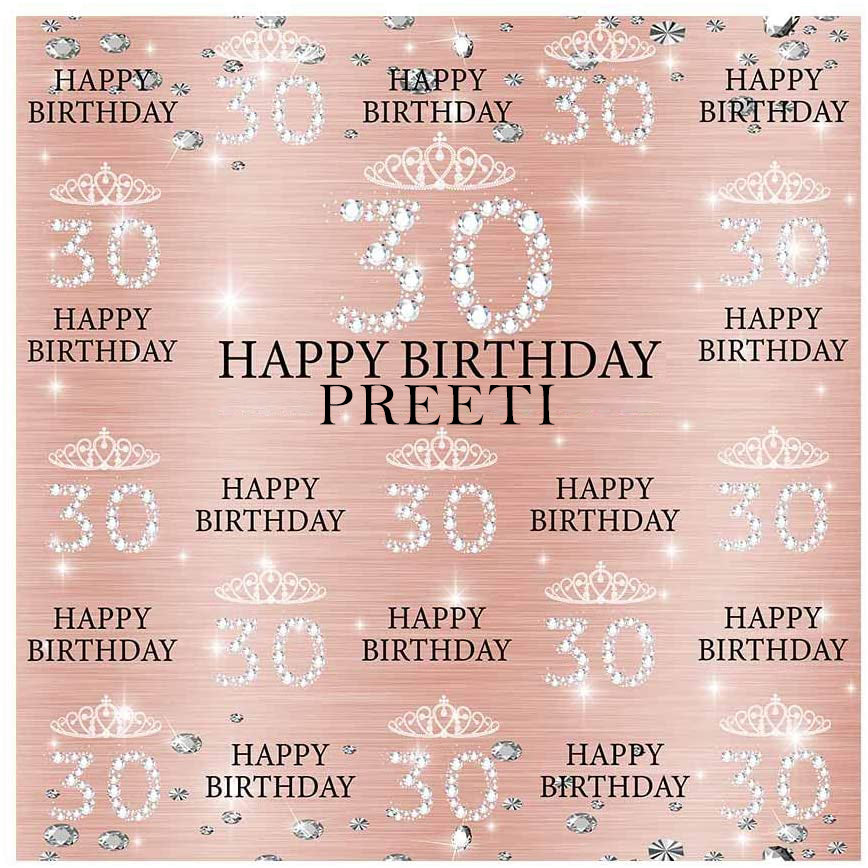 30th Birthday Party Backdrop