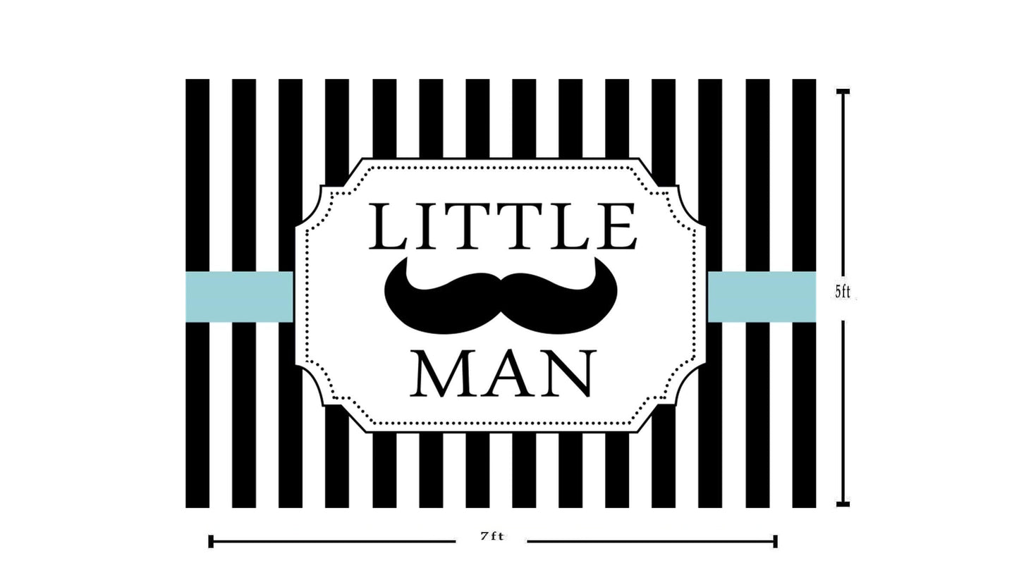 Little Man Theme Party Backdrop