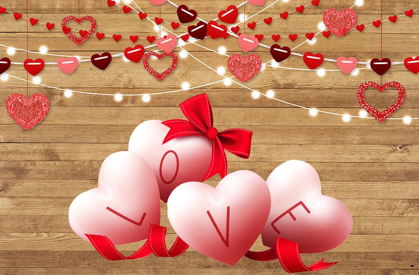 Valentine Party Backdrop for Decoration