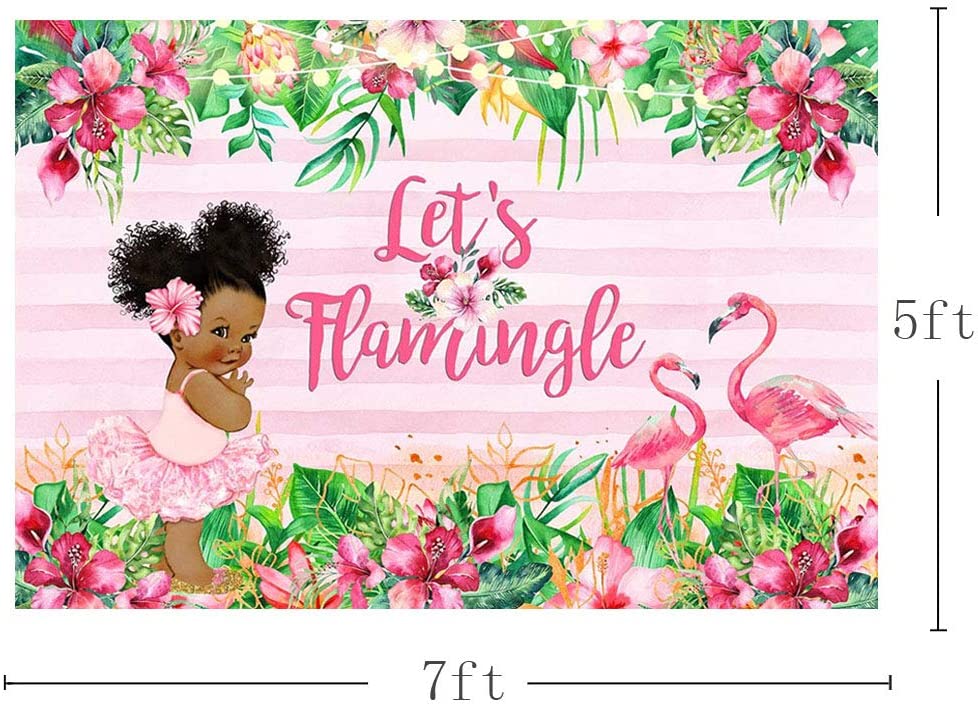 Flamingo Theme Birthday Party Backdrop