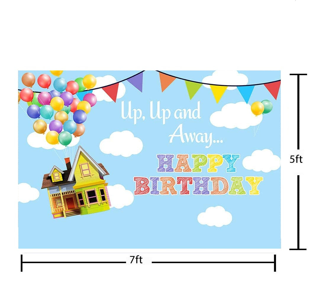 Hot Air Theme Birthday Party Backdrop