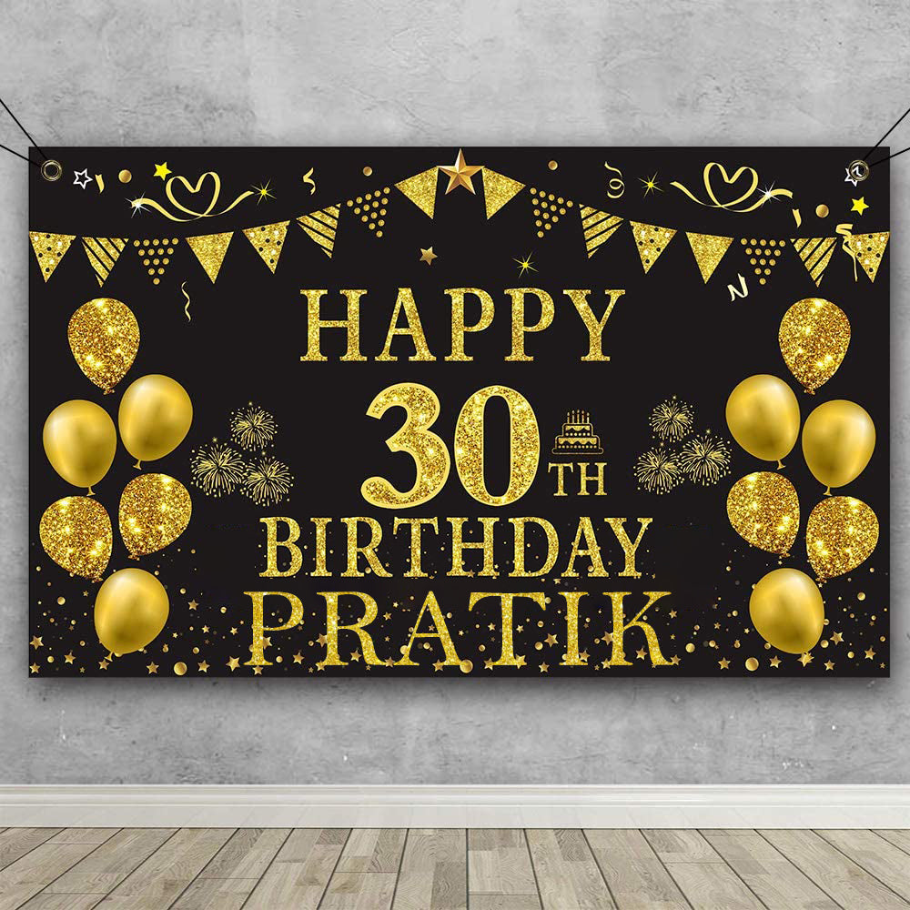 30th Birthday Party Backdrop