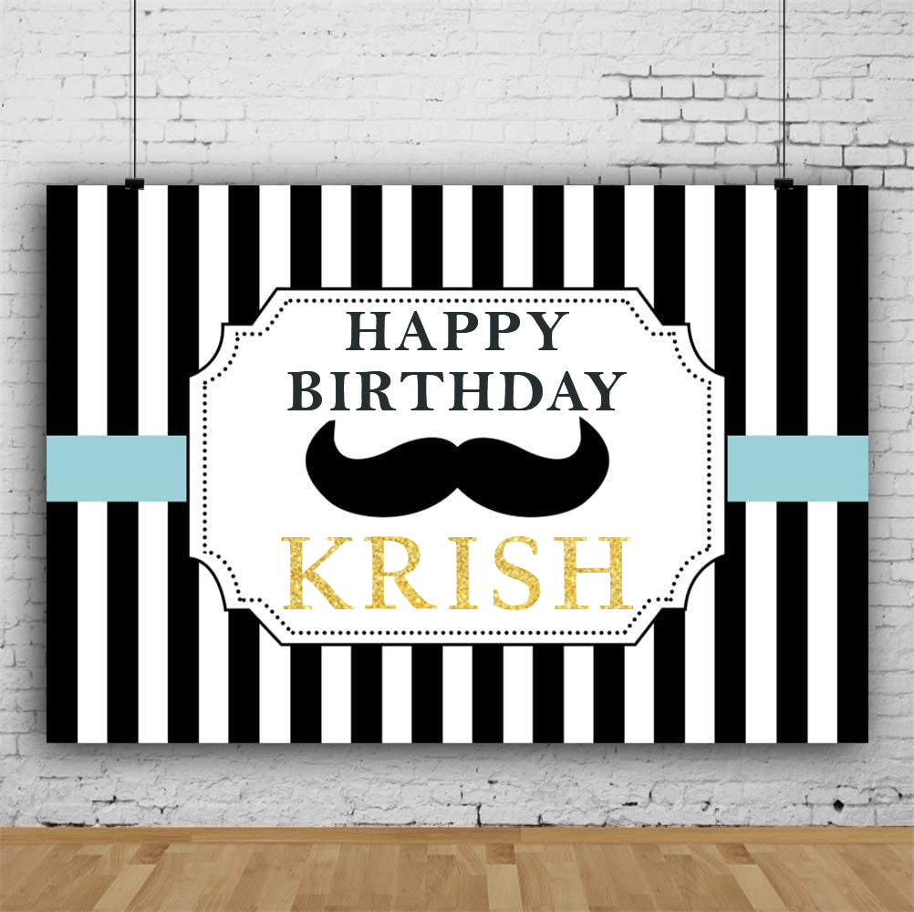 Little Man Theme Party Backdrop