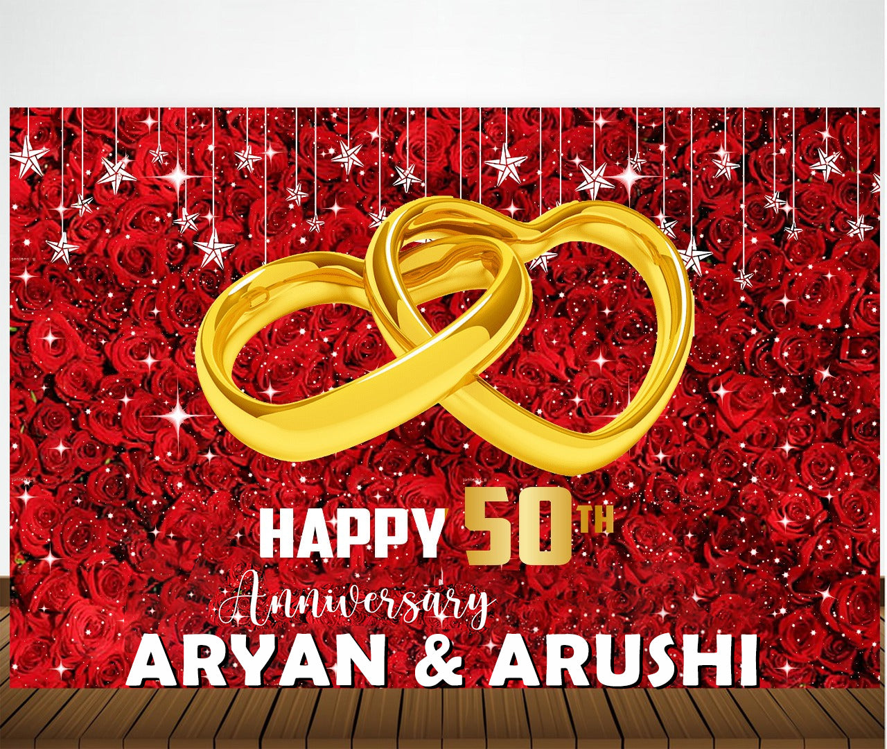 50th Anniversary Party Backdrop For Decorations