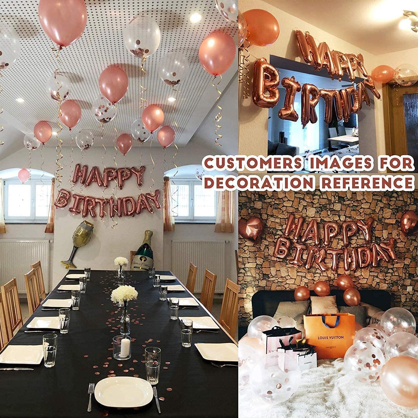Rose Gold Birthday Party Decorations