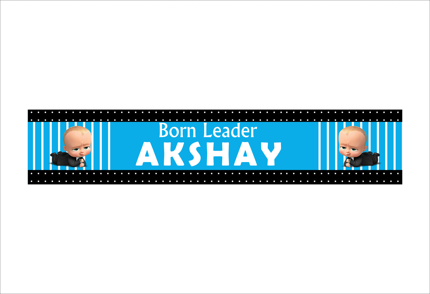 Boss Baby Theme Birthday Long Banner for Decoration