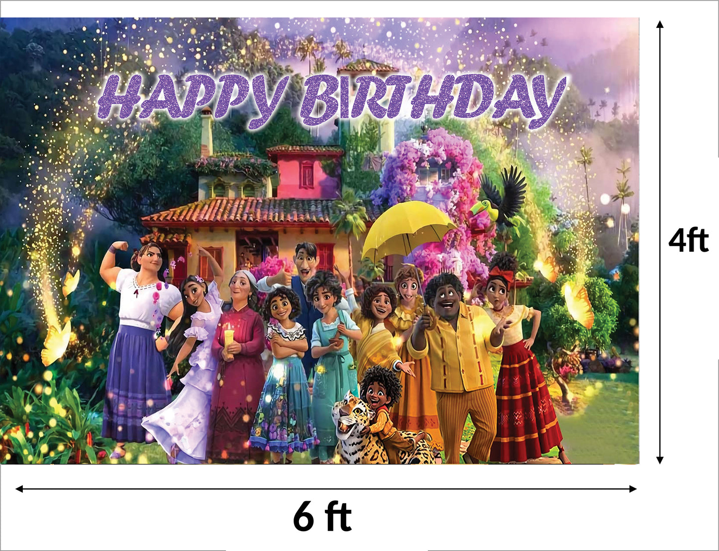 Encanto Theme Birthday Party Backdrop