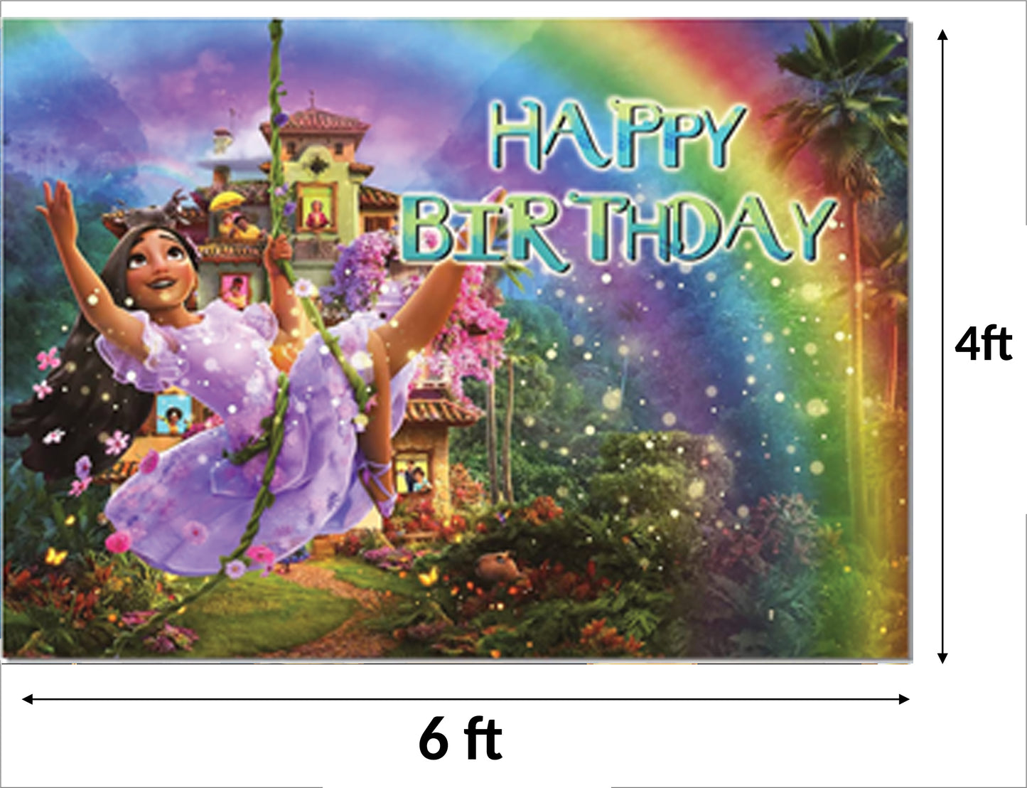 Encanto Theme Birthday Party Backdrop