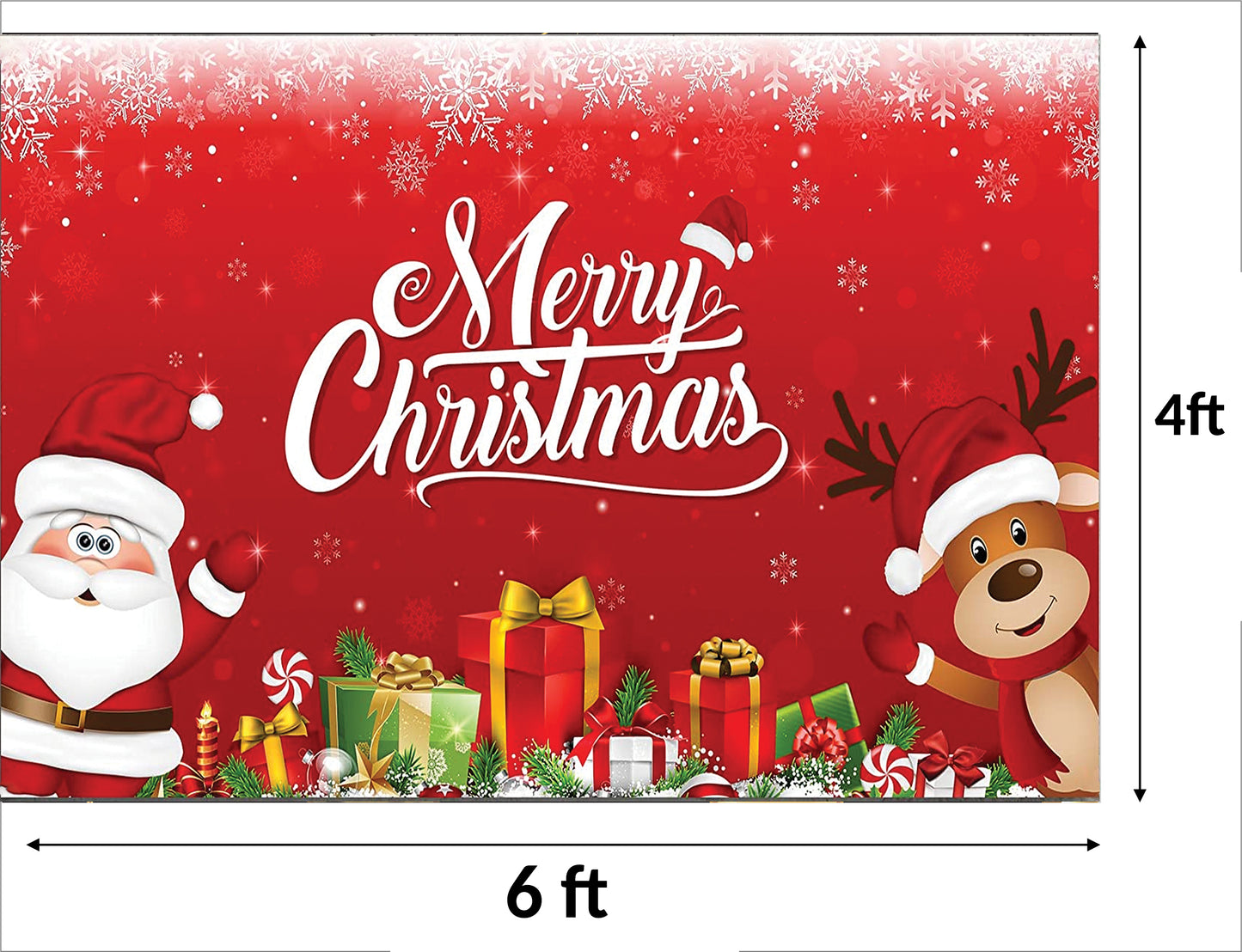 Christmas Party Backdrop for Decorations