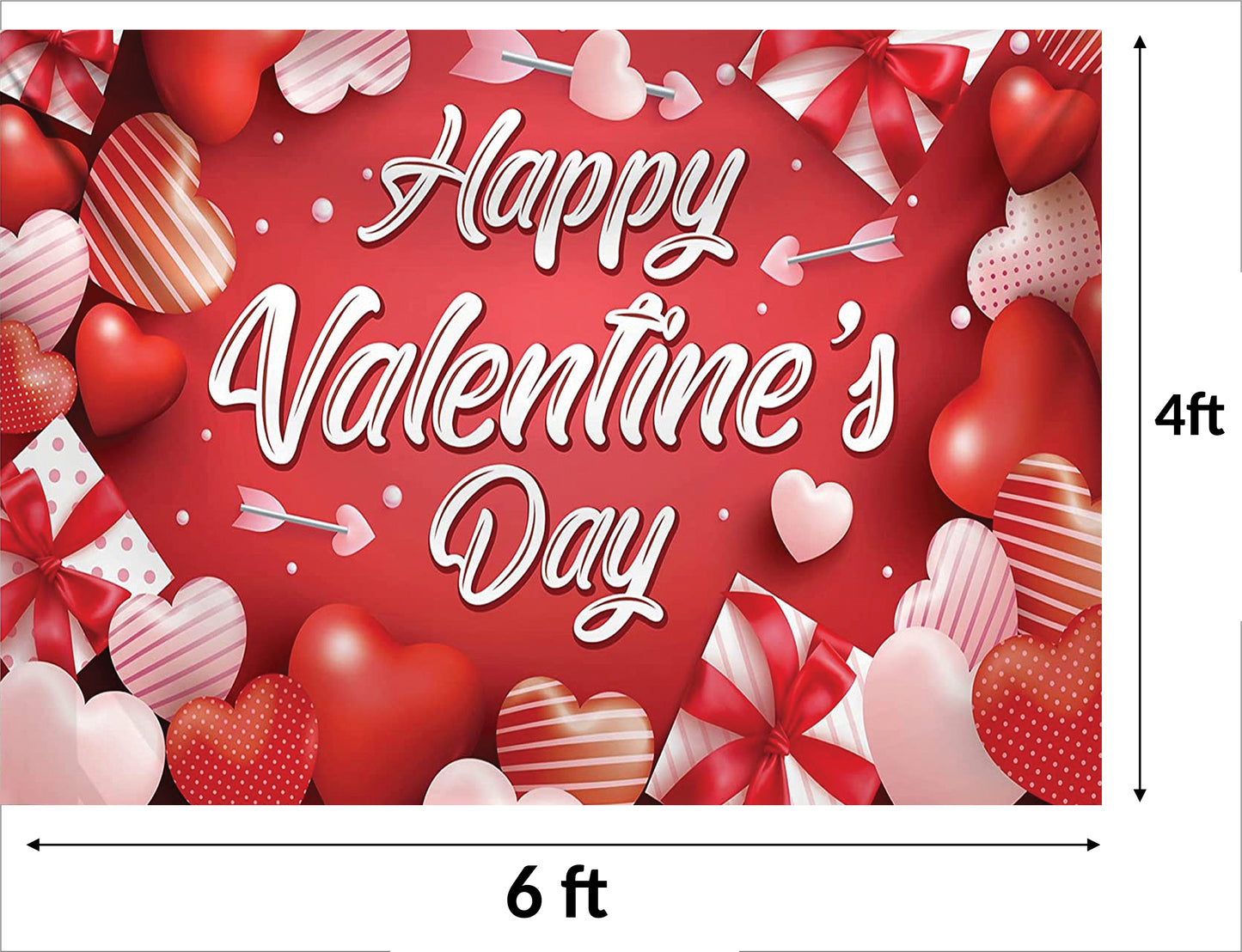 Valentine Party Backdrop for Decoration