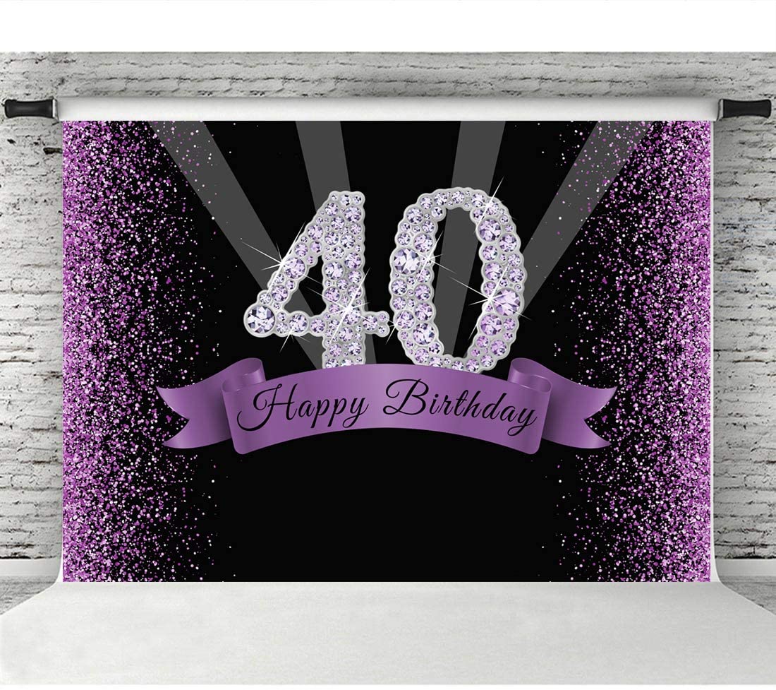 40th Birthday Party Backdrop