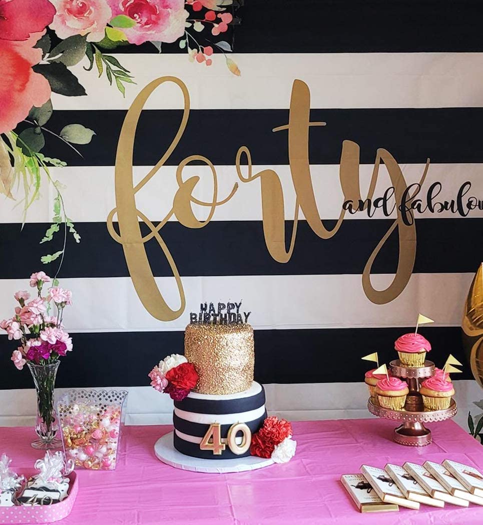 40th Birthday Party Backdrop