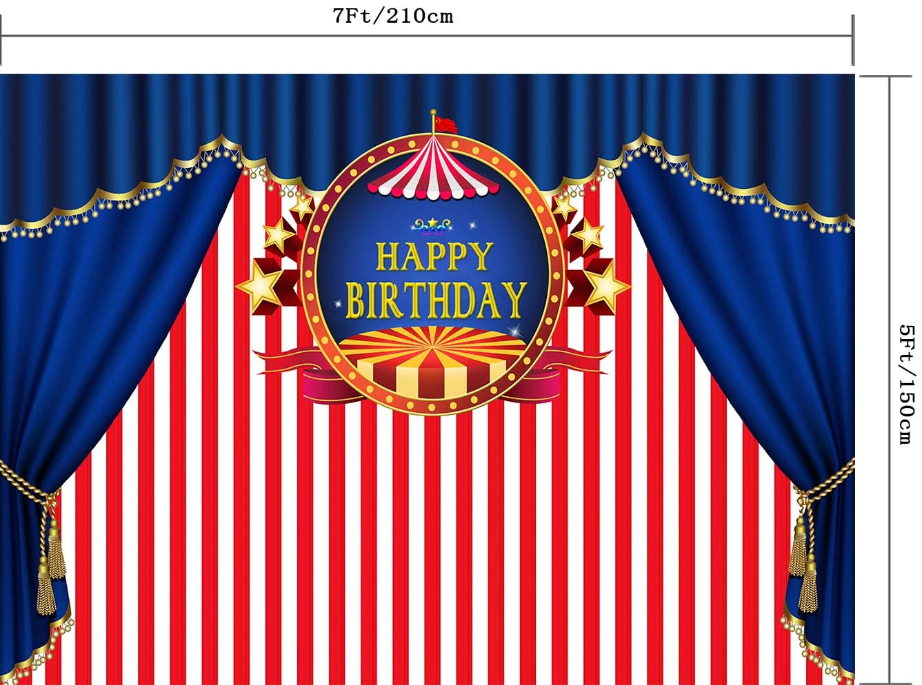 Carnival Theme Birthday Party Backdrop