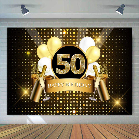 50th Birthday Party Backdrop