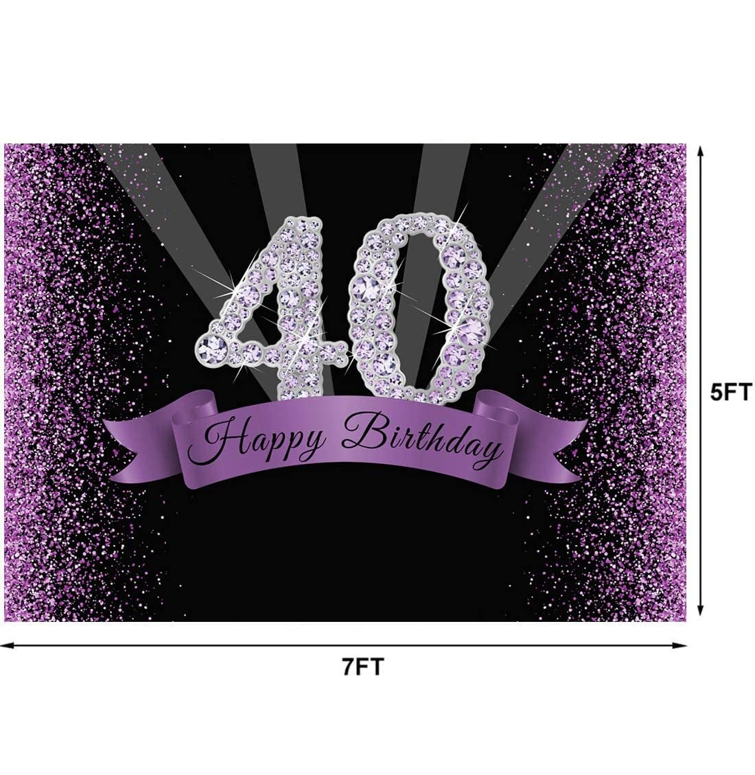 40th Birthday Party Backdrop