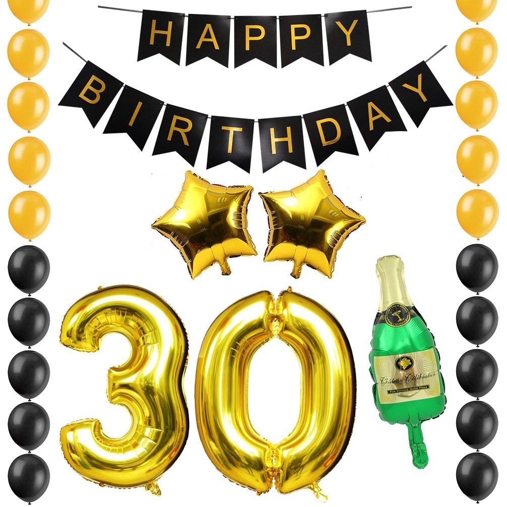 30th Birthday Decorations Kit