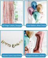 First Birthday Decorations Chrome Balloons