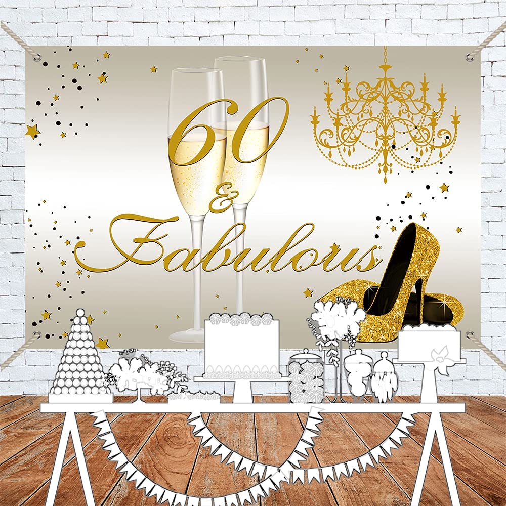 60th Birthday Party Backdrop