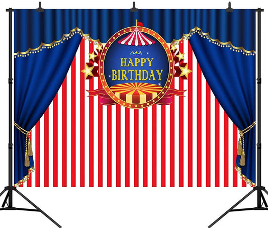 Carnival Theme Birthday Party Backdrop
