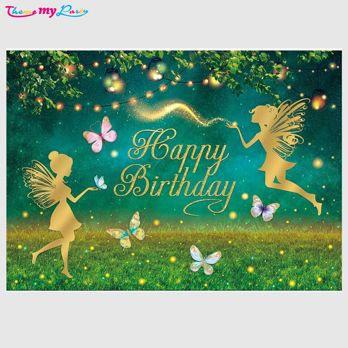 Butterfly & Fairies Theme Party Backdrop