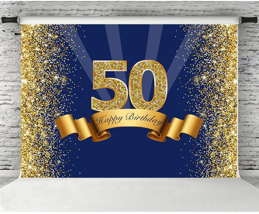 50th Birthday Party Backdrop
