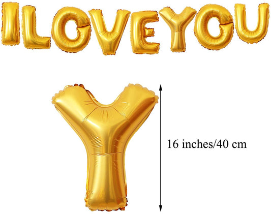 I Love You Balloons Valentine Balloons Kit Heart Balloons Kit Valentines Day Balloons