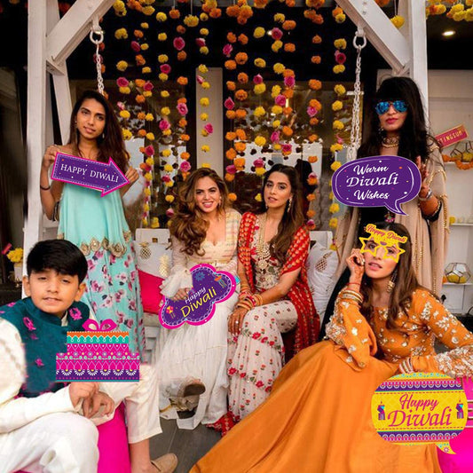 Diwali Decorations Photo Booth Props Centerpiece