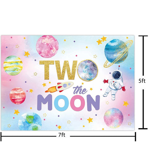 Space Theme Birthday Party Backdrop