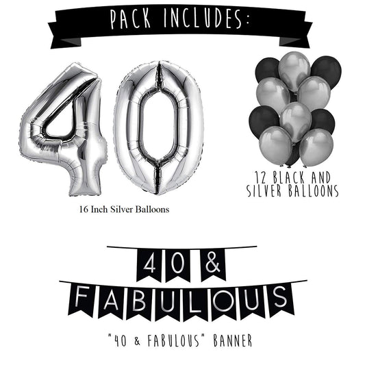 40 & Fabulous Birthday Party Pack