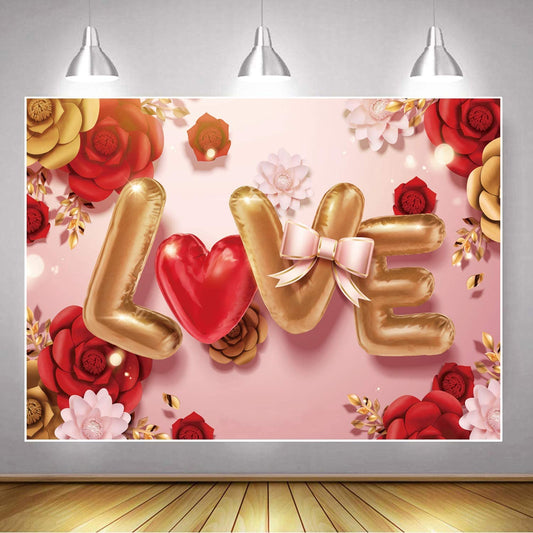 Valentine Party Backdrop for Decoration