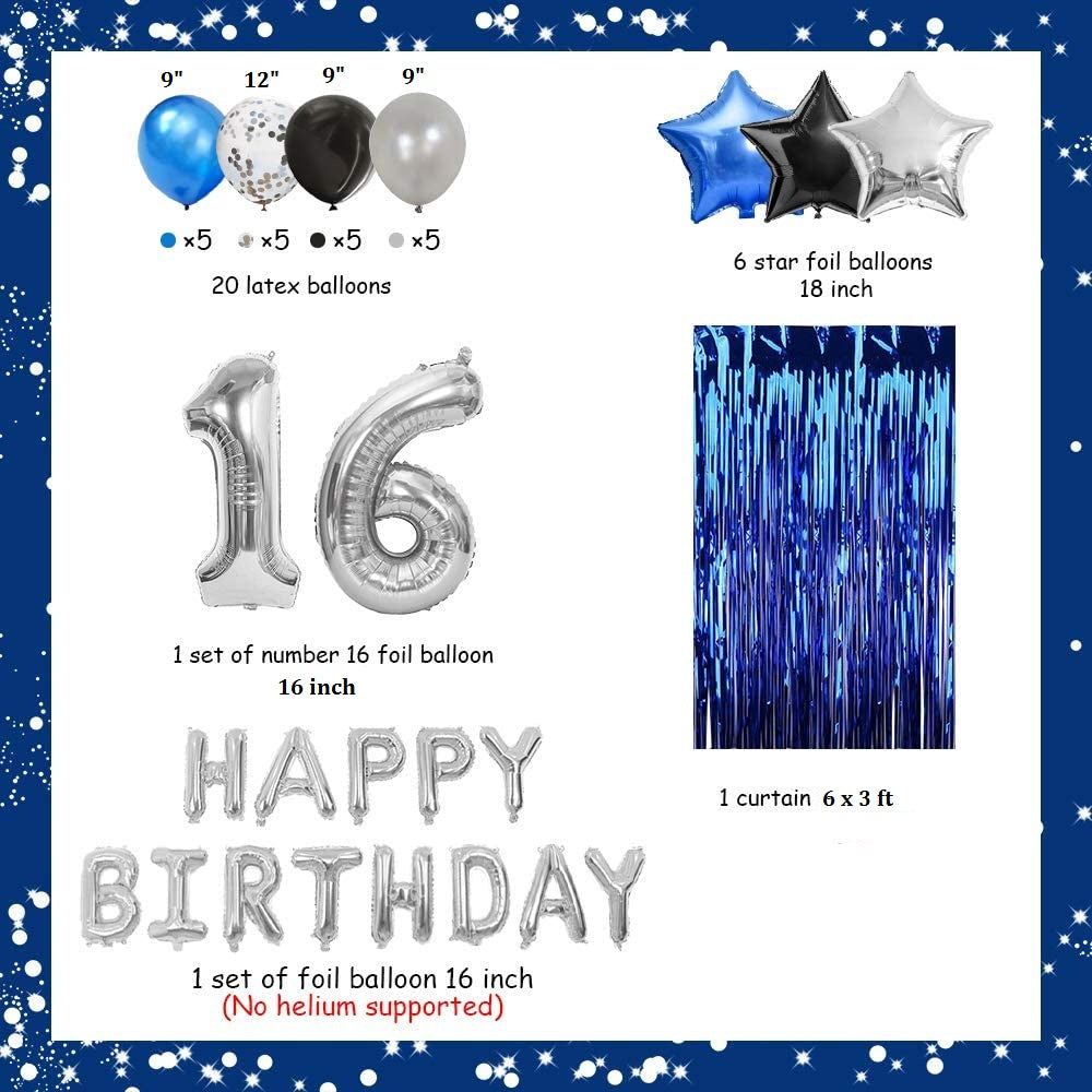 16th Birthday Party Decoration Supplies