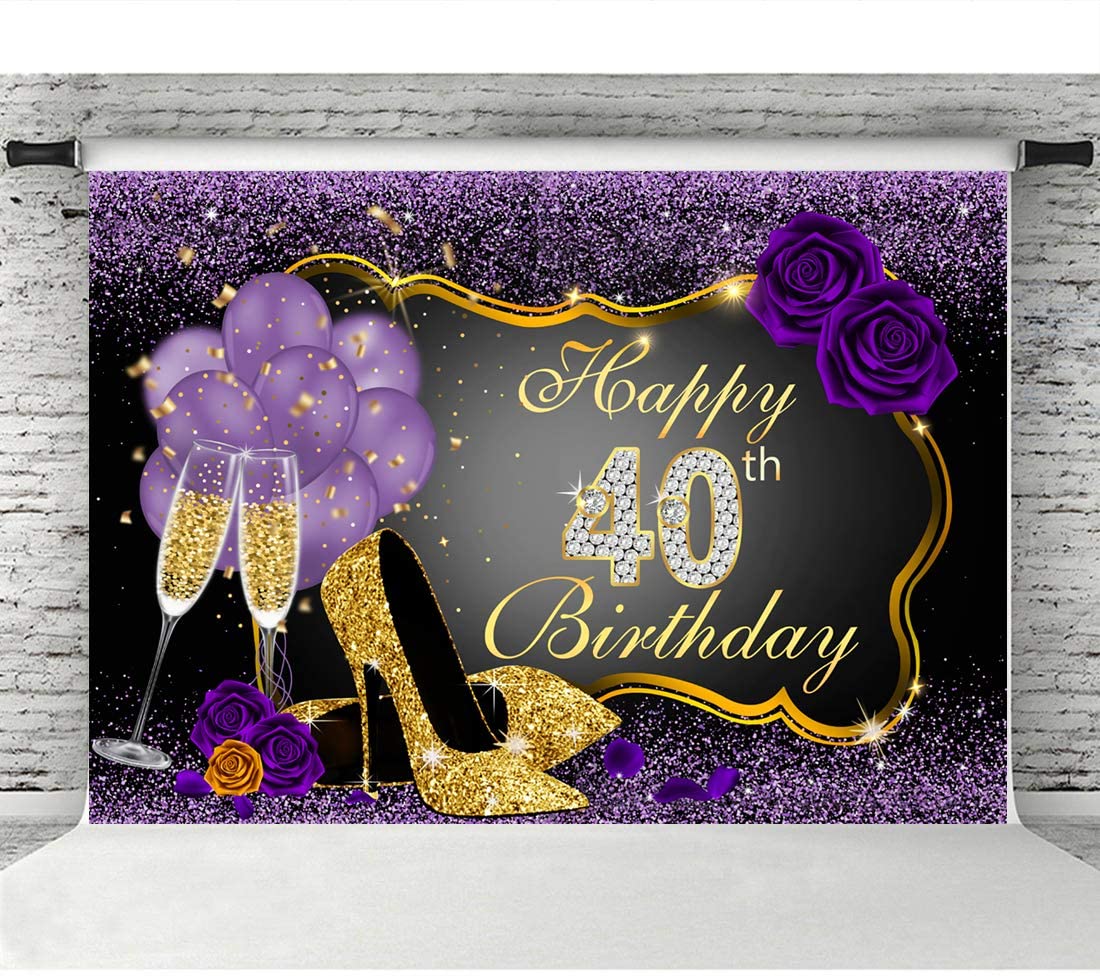40th Birthday Party Backdrop