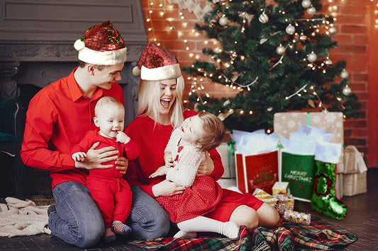 2 Piece Reversible Sequin Santa Hats For Adults & Kids – Christmas Santa Hats Christmas Red Sequin Hat Christmas Party
