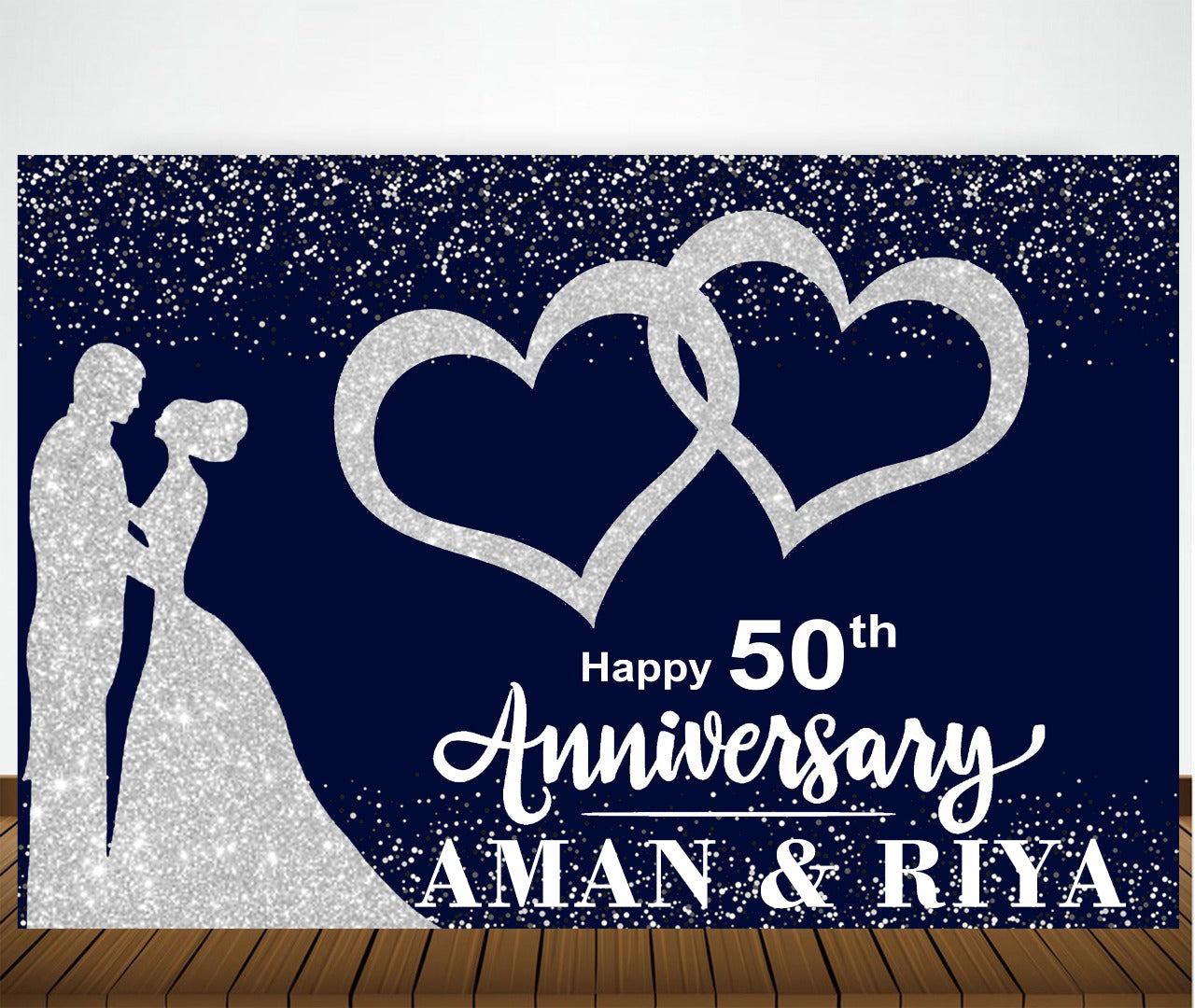 50th Anniversary Party Backdrop For Decorations