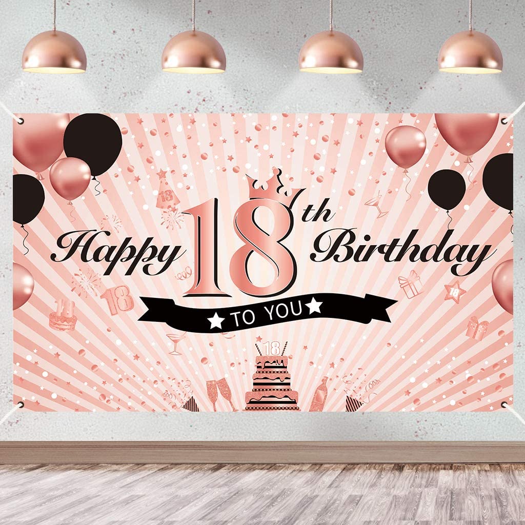 18th Birthday Party Backdrop