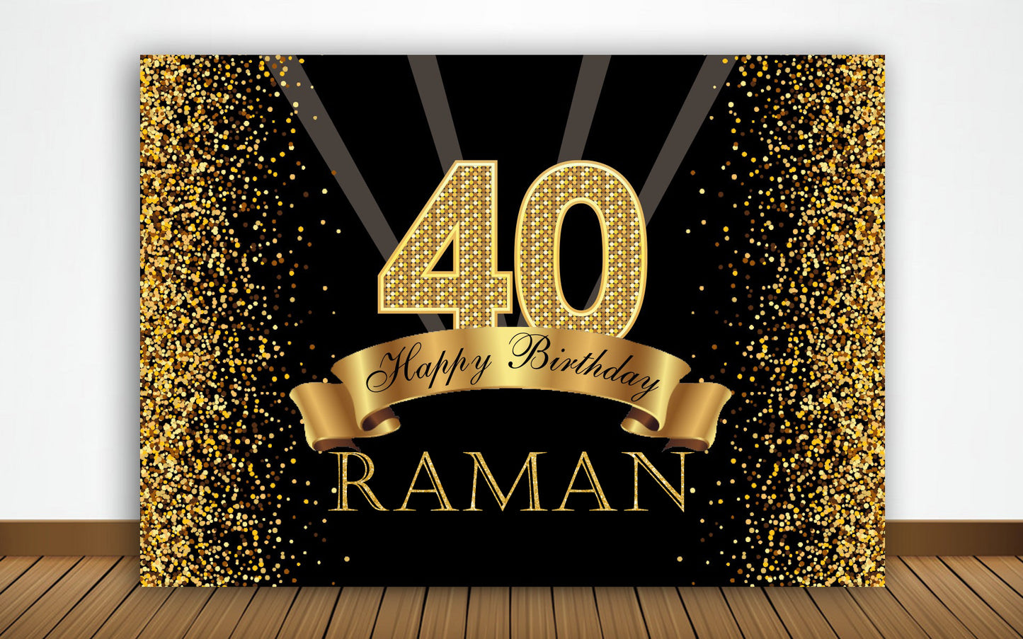 40th Birthday Party Backdrop