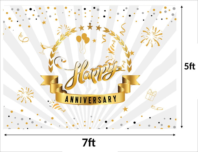 Anniversary Party Backdrop Banners for Couples