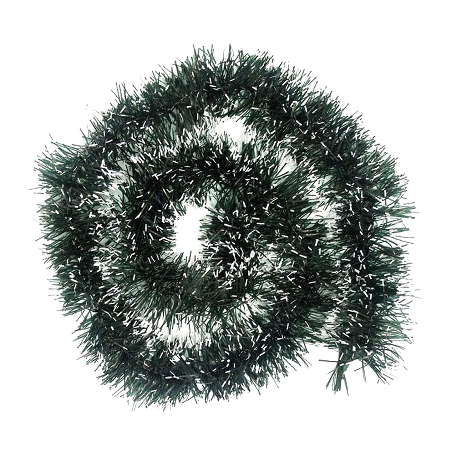 Artificial Green and White Merry Christmas Strings, Garlands For X Mas Christmas Tree Decoration And Home
