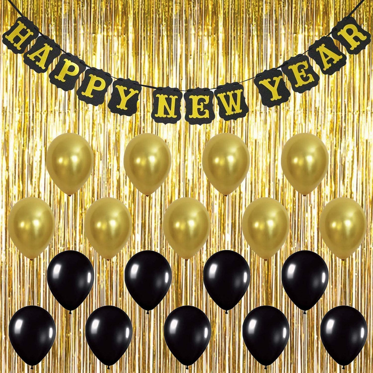 New Year Party Combo Kit with Banner for Decorations