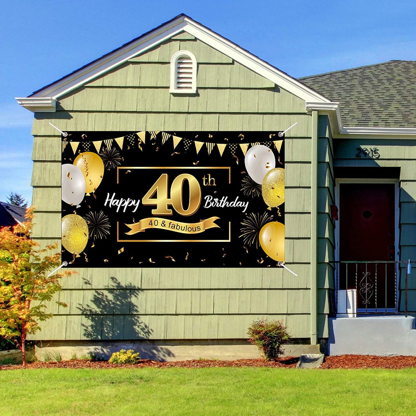 40th Birthday Party Backdrop