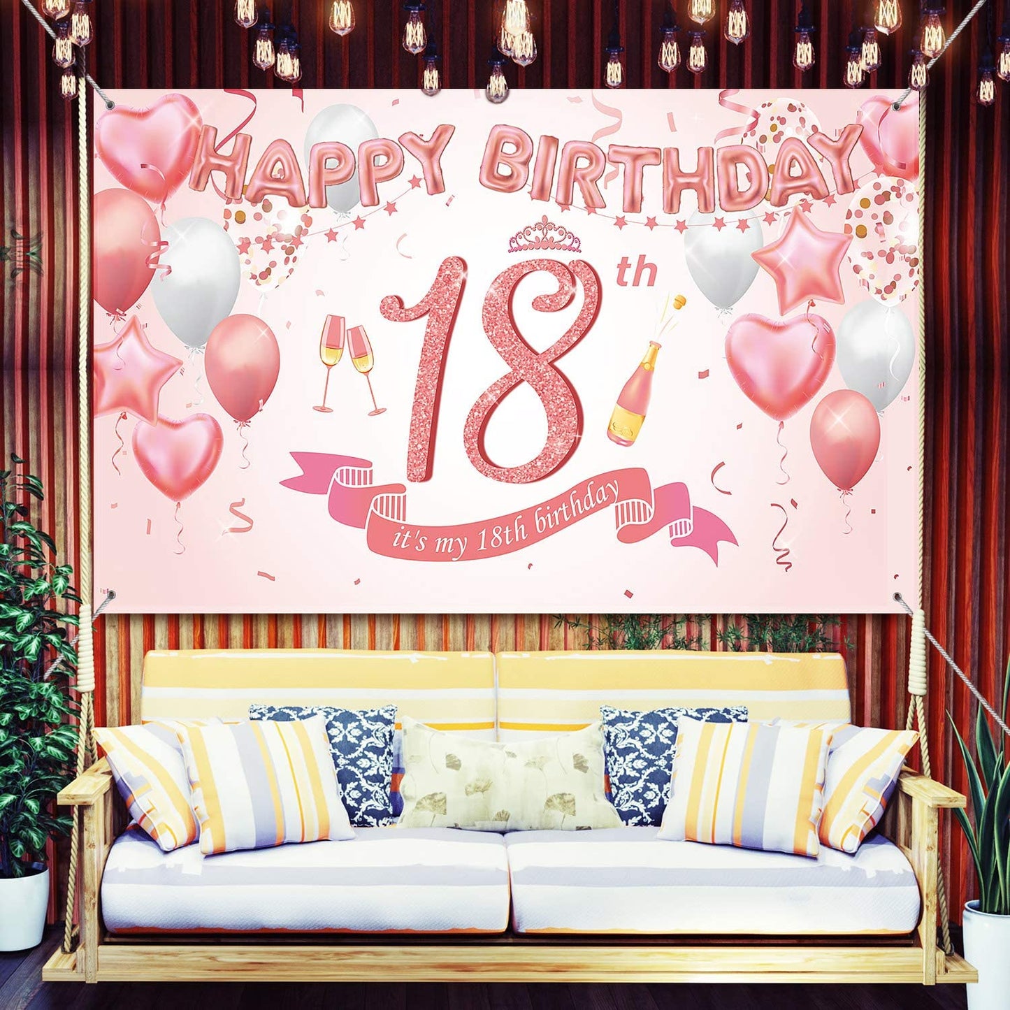 18th Birthday Party Backdrop