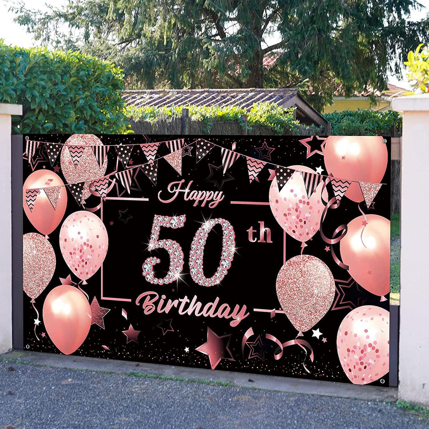 50th Birthday Party Backdrop