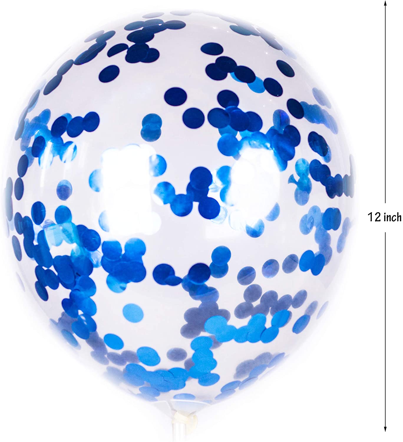Blue Transparent Balloon Confetti Balloons