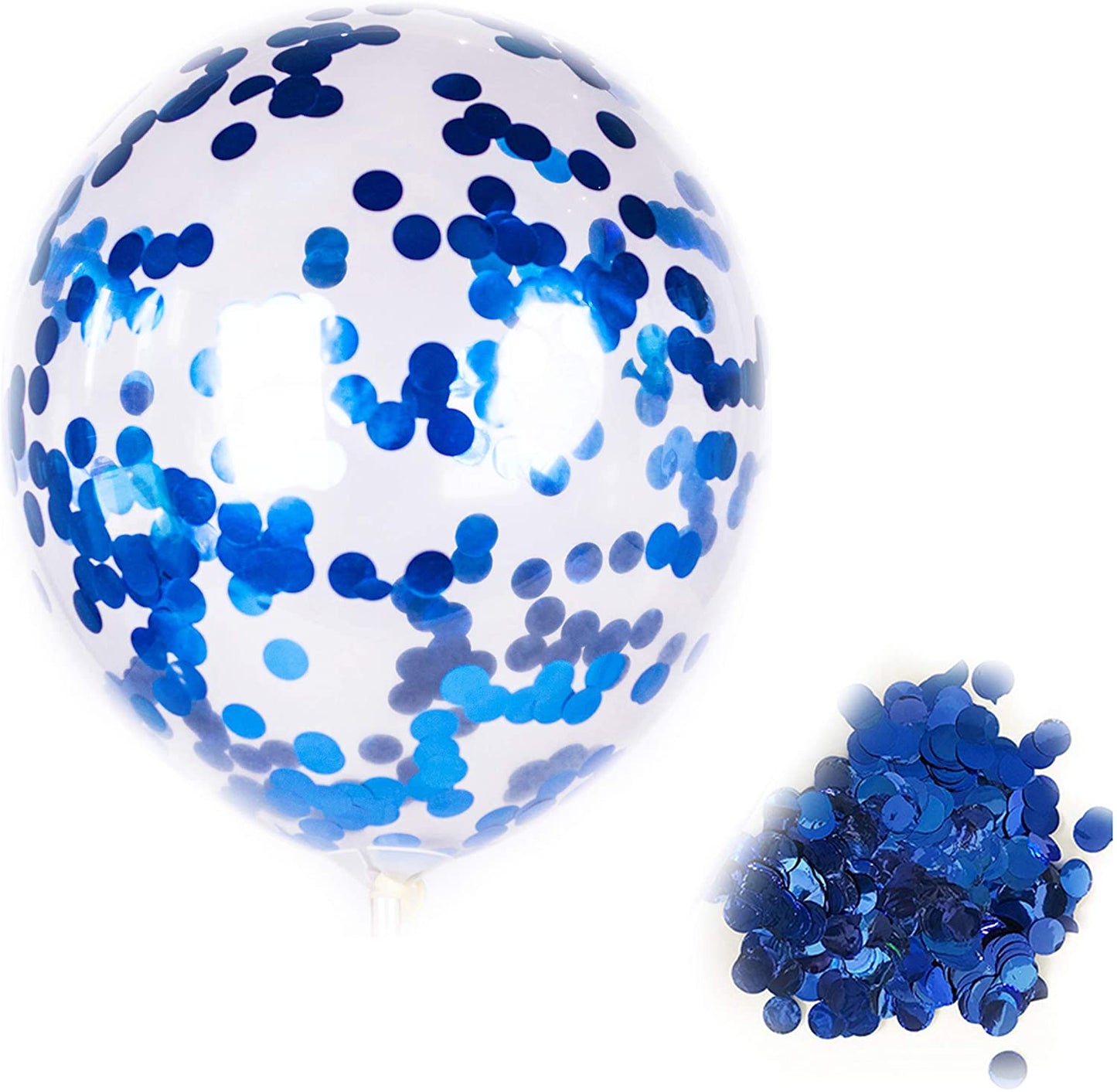Blue Transparent Balloon Confetti Balloons