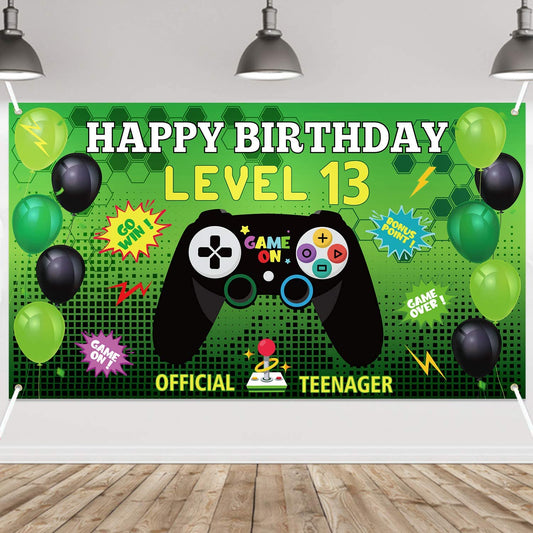 Gaming Theme Birthday Party Backdrop