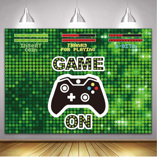 Gaming Theme Birthday Party Backdrop