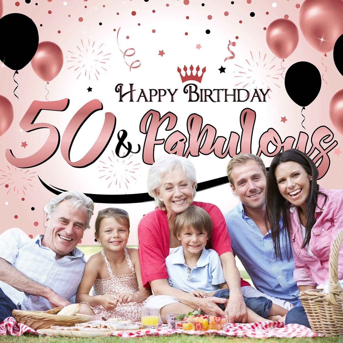 50th Birthday Party Backdrop