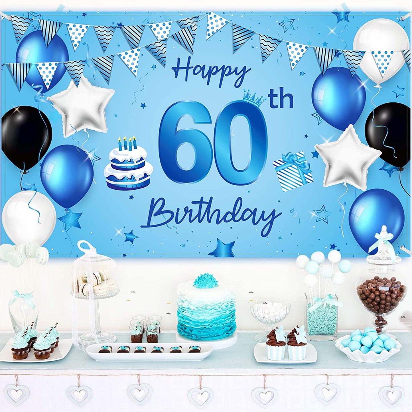 60th Birthday Party Backdrop