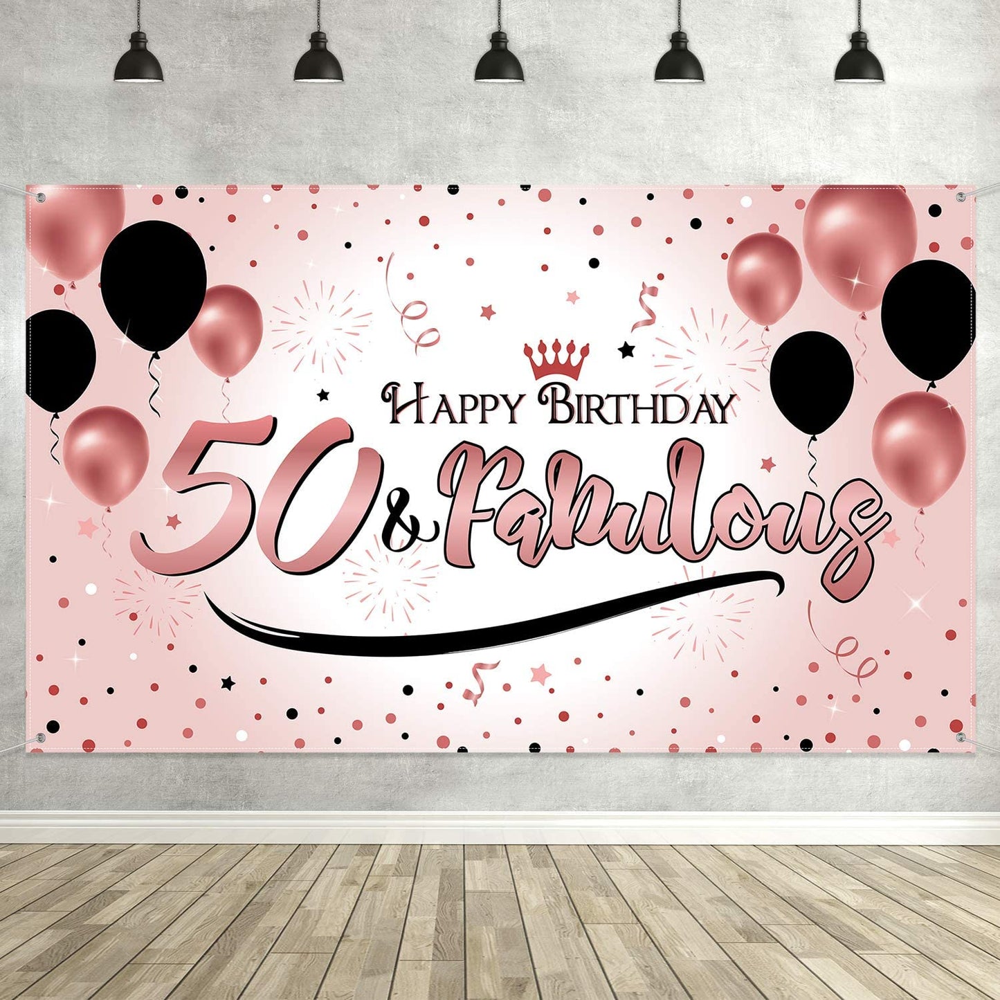 50th Birthday Party Backdrop