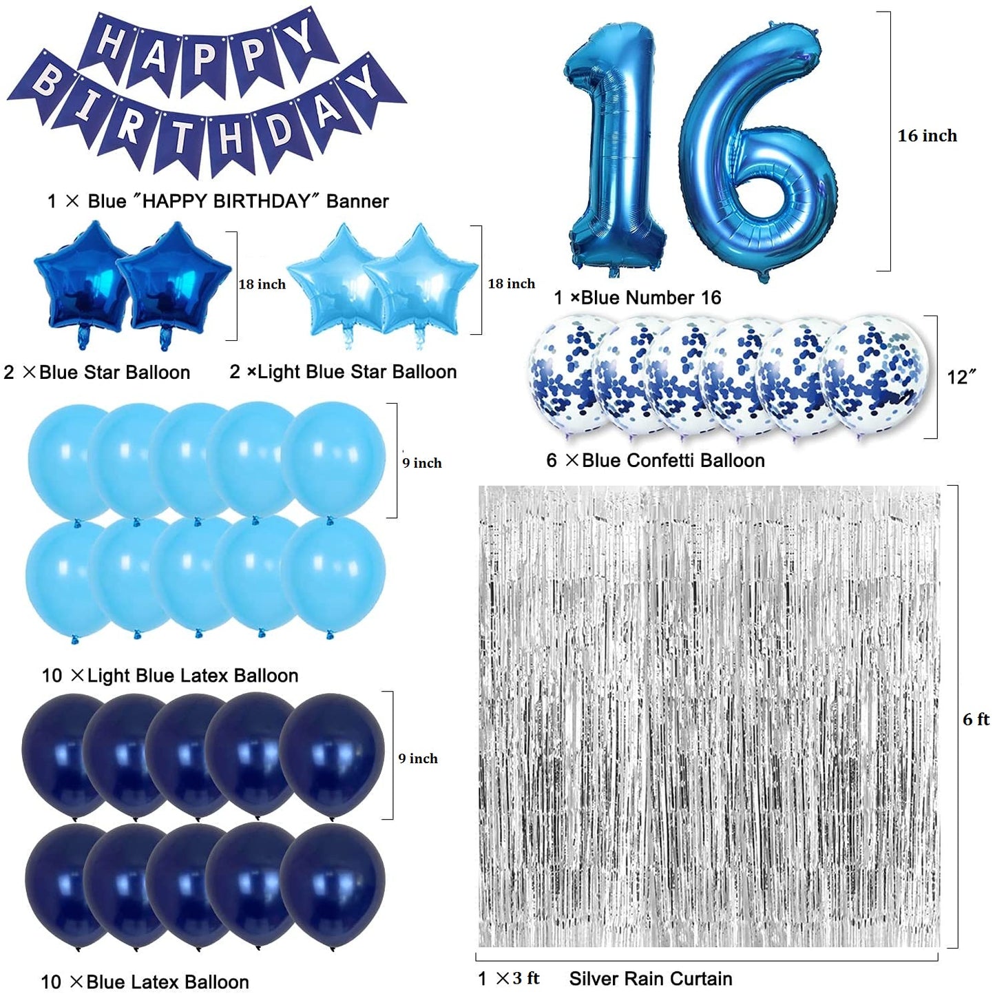 16th Birthday Party Decorations